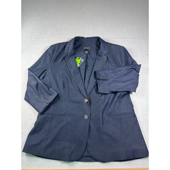 Investments New with Tags Women's Blazer size 18 Navy Blue - Picture 1 of 11